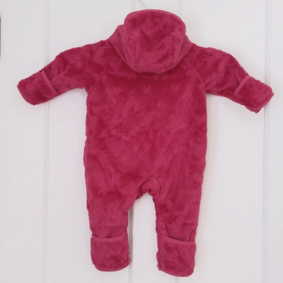 Infant Girl's 6 Month REI Full-Zip Fleece Bunting - Picture 2 of 4